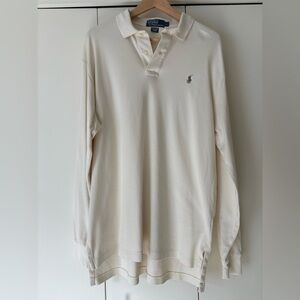 New Ralph Lauren Long Sleeve Cotton Polo - Large